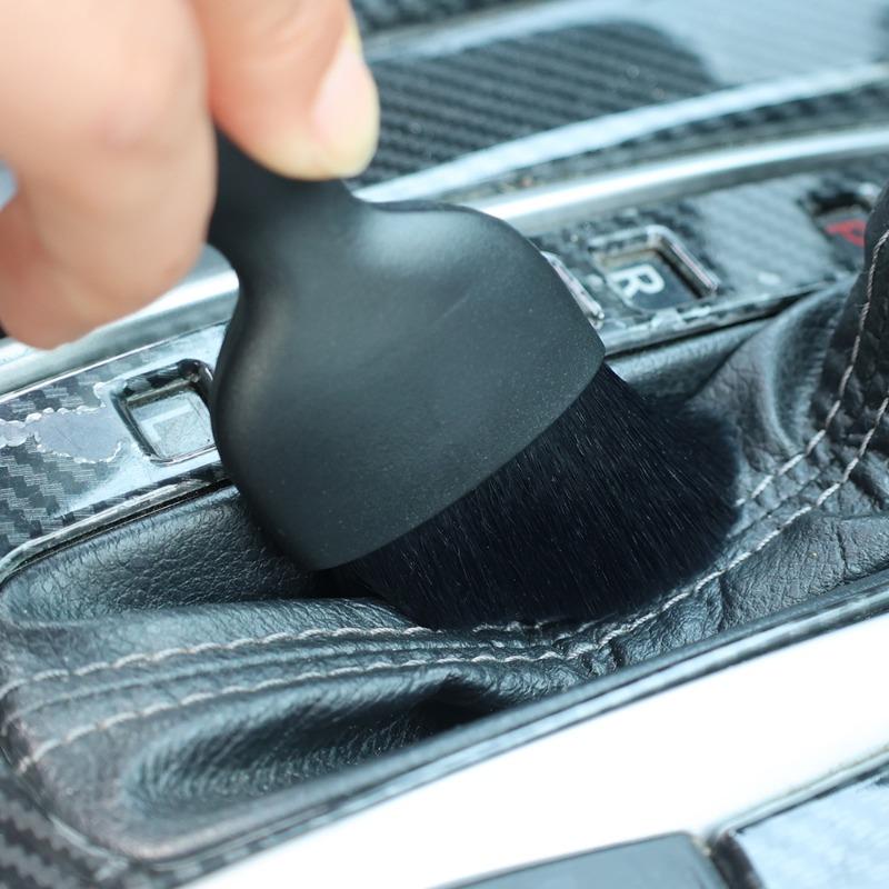 Car Cleaning Brush Universal Auto Air Outlet Detail Brush Car Interior Dead Corner Gap Dust Removal Brush with Dustproof Lid