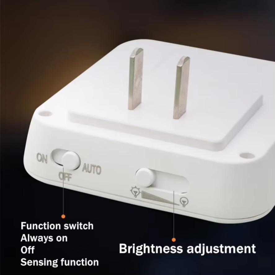 LED Night Lights EU/US Plug Motion Sensor Dimmable Cabinet Light for Baby Bedside Bedroom Corridor Wireless Night Lamp Lighting