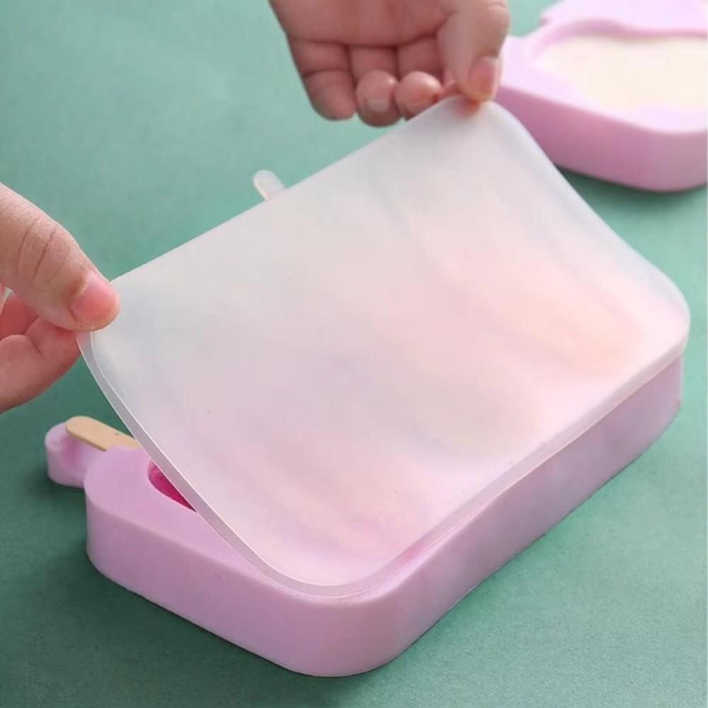 With Lid Popsicle Mold Easy Release Ice Pop Tray Reusable Ice Cream Mold
