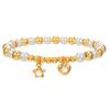 Fashion Pearl And Copper Fruit Charm Bracelet For Women And Men With Heart And Cross Pendants