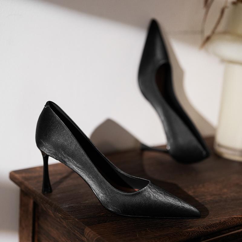 

High heels women s stiletto cheongsam Xiuhe shoes simple engagement bridesmaid wedding shoes solid color work shoes 34 чёрный