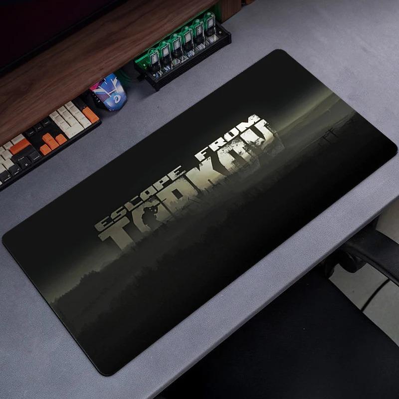 Tapete de Mouse para Jogos Escape From Tarkov com Bordas Costuradas para Escritório, Teclado de Computador, Laptop e Mesa de Casa com Base de Borracha Antiderrapante