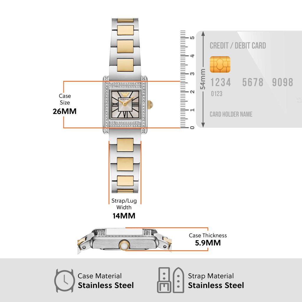 Emporio Armani AR11704 Multicolored Watch Women's