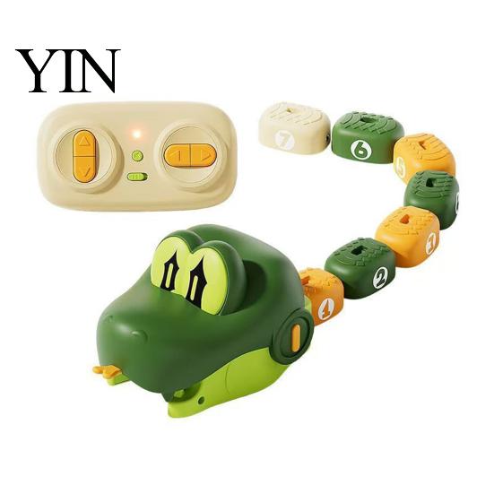 Interactive Snake Toy Set 1/2 Sets Remote Control Car Toy, Magnetic Eating Itself Game Electronic 2 Player Electric RC for Kids Indoor Racing