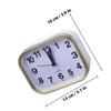 Mini Silent Quartz Analog Alarm Clock for Kids Students Travel Non-Ticking Gentle Ascending Alarm with Snooze Light Function