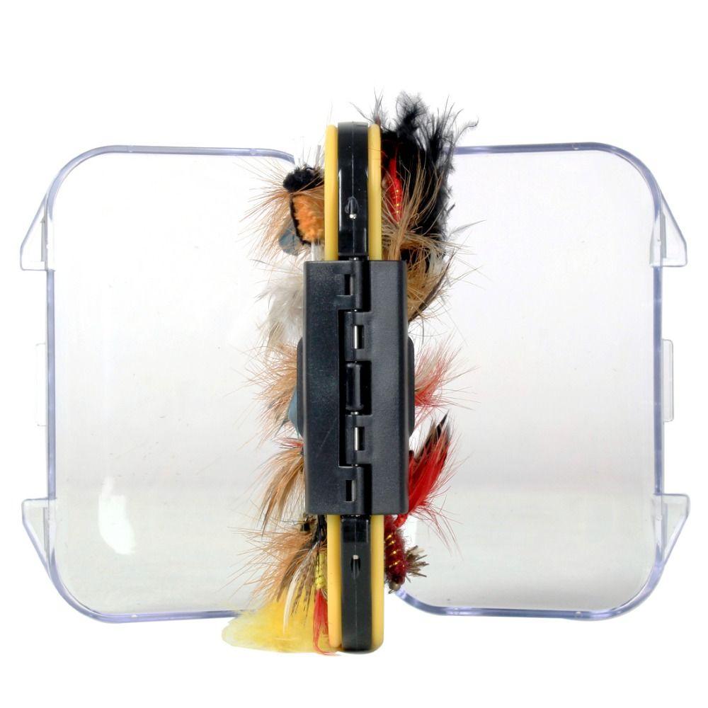 60PCS Colorful Fly Fishing Kit with High Carbon Steel Hook Fly Fishing Tackle  Lakes Rivers