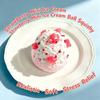 Strawberry Ice Cream Ball Squishy Toy For Stress Relief And Finger Grip Exercise