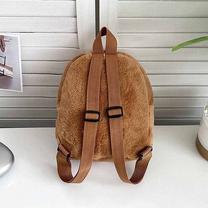 Capybara Doll Plush Backpacks Portable Cartoon Animals Cute Capybara Backpack Plush Women Bag Gift For Girls Kids