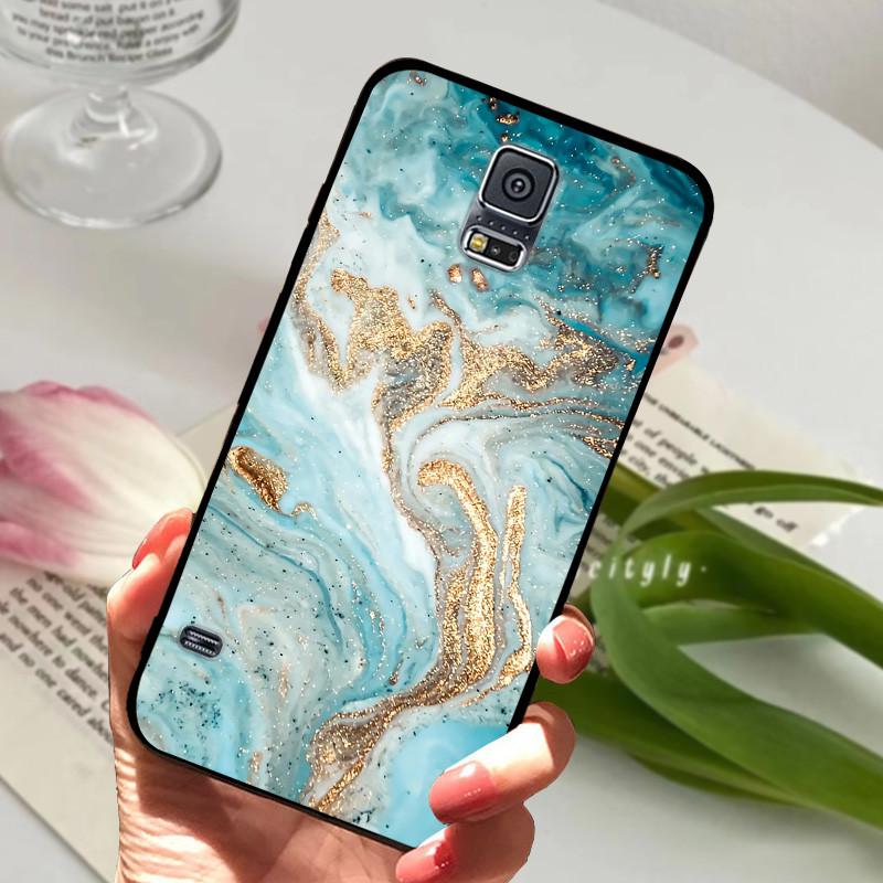 Für Samsung Galaxy S5 Hülle S 5 I9600 SM-G900F Niedliche Bemalte Silikon-Rückabdeckung Für Samsung S5 Hüllen G9006V Schutzhülle