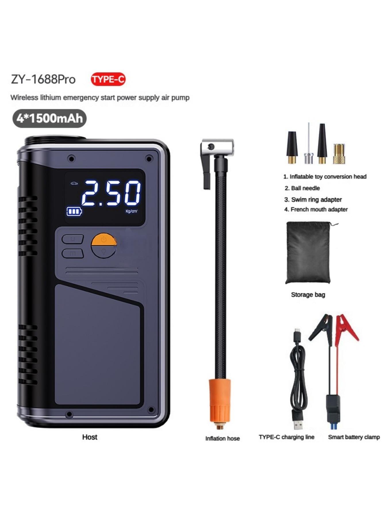 

Автомобильный стартер 4 в 1 с воздушным компрессором, портативное зарядное устройство емкостью 20000 мАч, мощное пусковое устройство для автомобильного аккумулятора, 1000 А