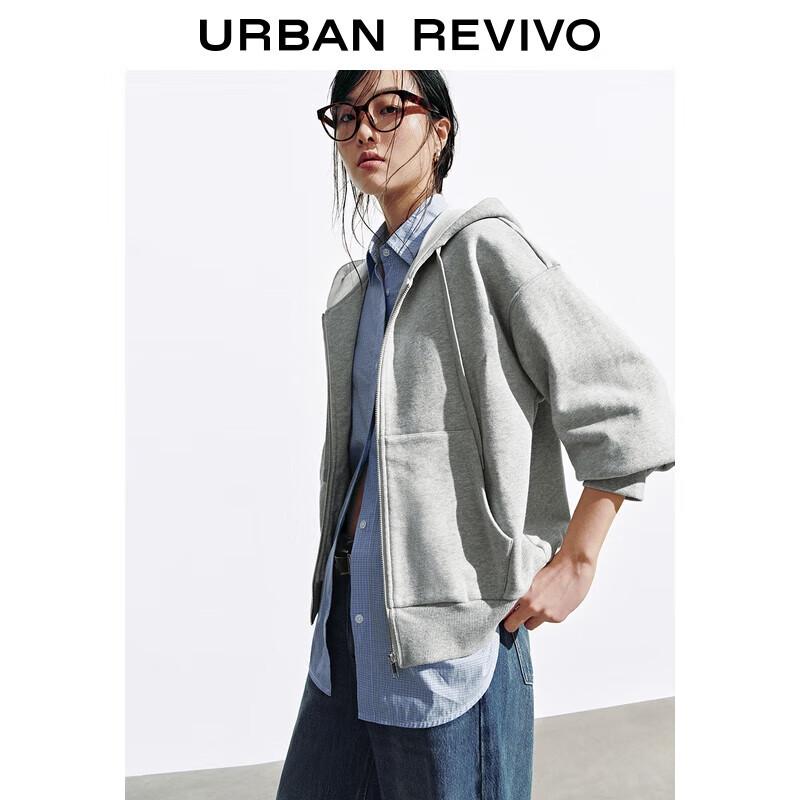 

UR Женское повседневное лоскутное клетчатое худи на кулиске свободного кроя S