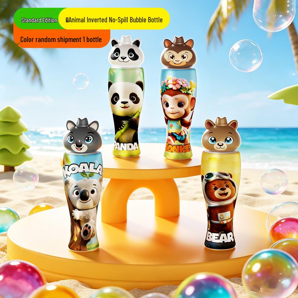 Cute Animal Spill-Proof Bubble Wand - Baby & Kids Outdoor Toy Solution