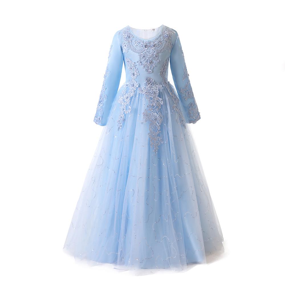 Girls' Spring Mesh Princess Dresses - Puffy Skirts & Formal Wedding Attire for Small To Medium Children