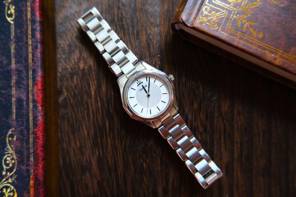 [USED] Seiko Credor 4J81-0AF0 QZ Silver Dial Women's Watch