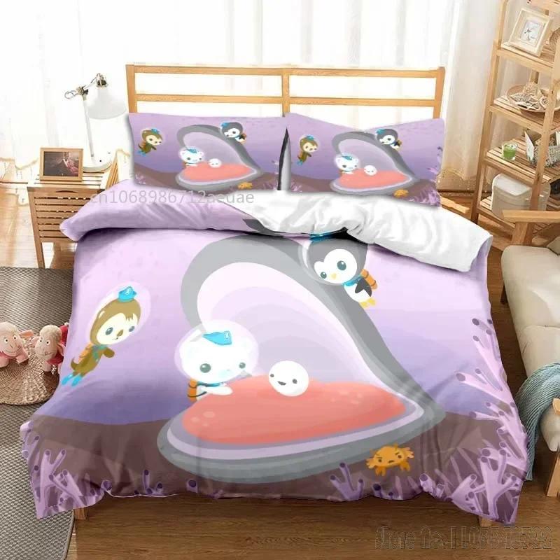 The Octonauts Cartoon All Season Duvet Cover Set HD Comforter Cover for Kids Bedding Sets Bedclothes Bedroom Decor