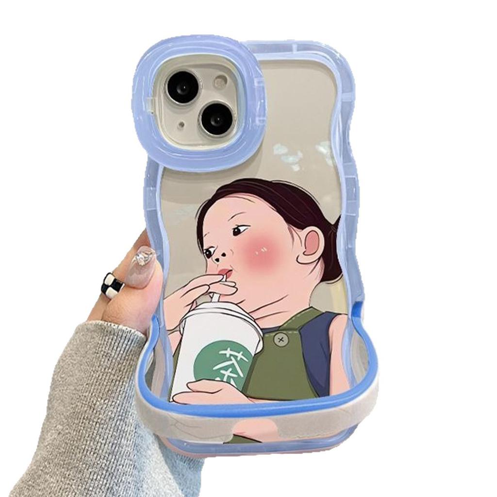 For Apple Phone Case New Cartoon Invisible Bracket Phone Case Oppo Phone Case