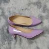Classic Sexy Pointed Low Med Kitten Heels Women Pumps Shoes Spring Brand Design Wedding Dress