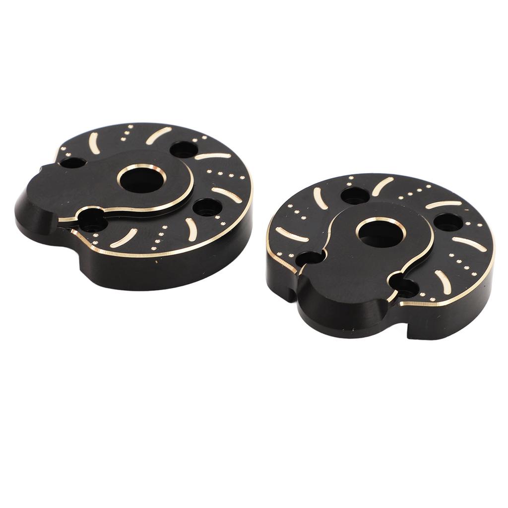 2pcs Portal Cover Plates Brass Portal Covers Weights for Capra for SCX10 III 1/10 RC Crawler Car Fro