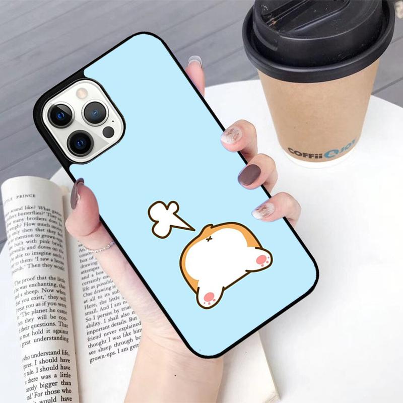 Cute Corgi Sexy Cartoon Dog Ass Phone Case For iPhone 17 Air 13 12 14 15 16  Cover For Apple Pro Max Plus SE Coque