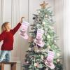 Christmas Tree Ornament Elephant Christmas Stockings Gift Bag Christmas Hanging Socks For Fireplaces Door Decoration
