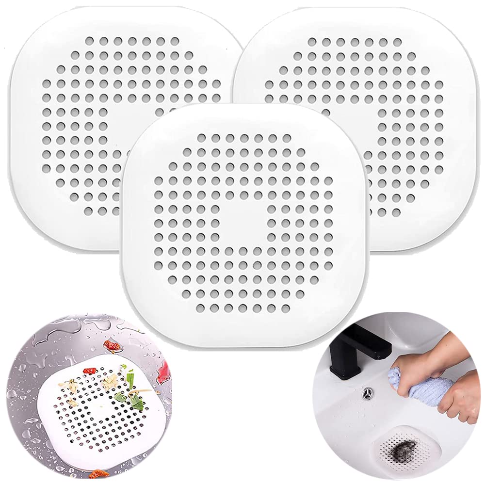 Sewer with Suction Cup, Floor Drain Mat, Kitchen, Bathroom, Anti Clogging Hair Filter