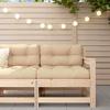 Vidaxl Garden Armchair With Cushions, Solid Pine Wood