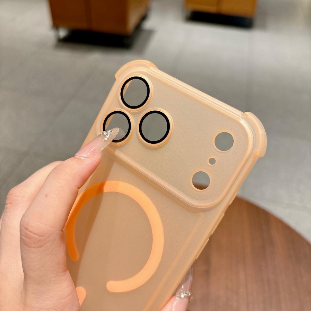 Shockproof Matte Translucent Magnetic Soft Case For iPhone 16 17 Air 15 13 14 Plus 12 13 Pro Max For Magsafe Silicone Thin Cover