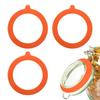 Uxcell 4-Piece Replacement Silicone Gaskets for Glass Jars, 3.7-Inch Diameter Silicone Seal Rings, Airtight Leakproof Mason Jar Sealing Rings for Glas