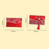 New Year Blessing Words Brocade Red Envelope Brocade Cloth Tassel New Year Money Bag  Party Gifts