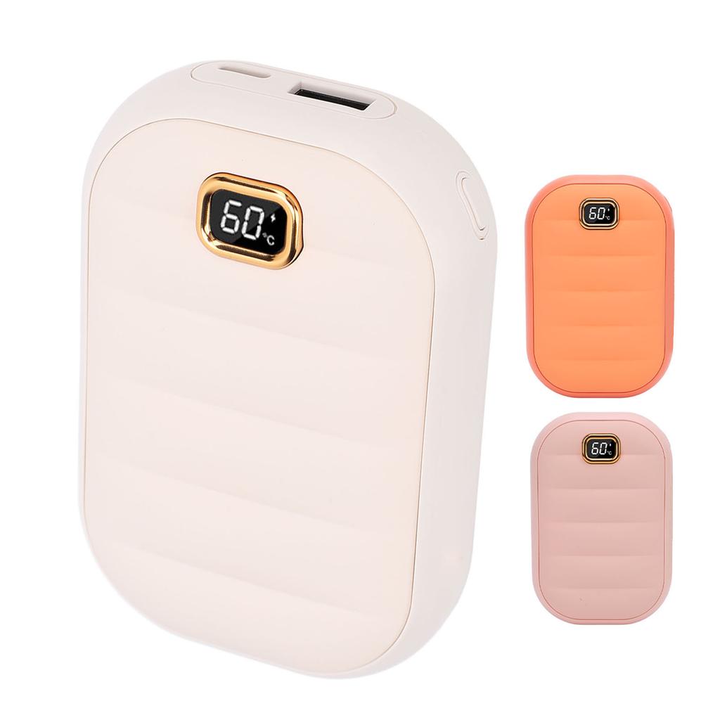Hand Warmer Rechargeable Electric Handwarmer 4 Levels Heat Type C Portable Charger 4000mAh Waterless