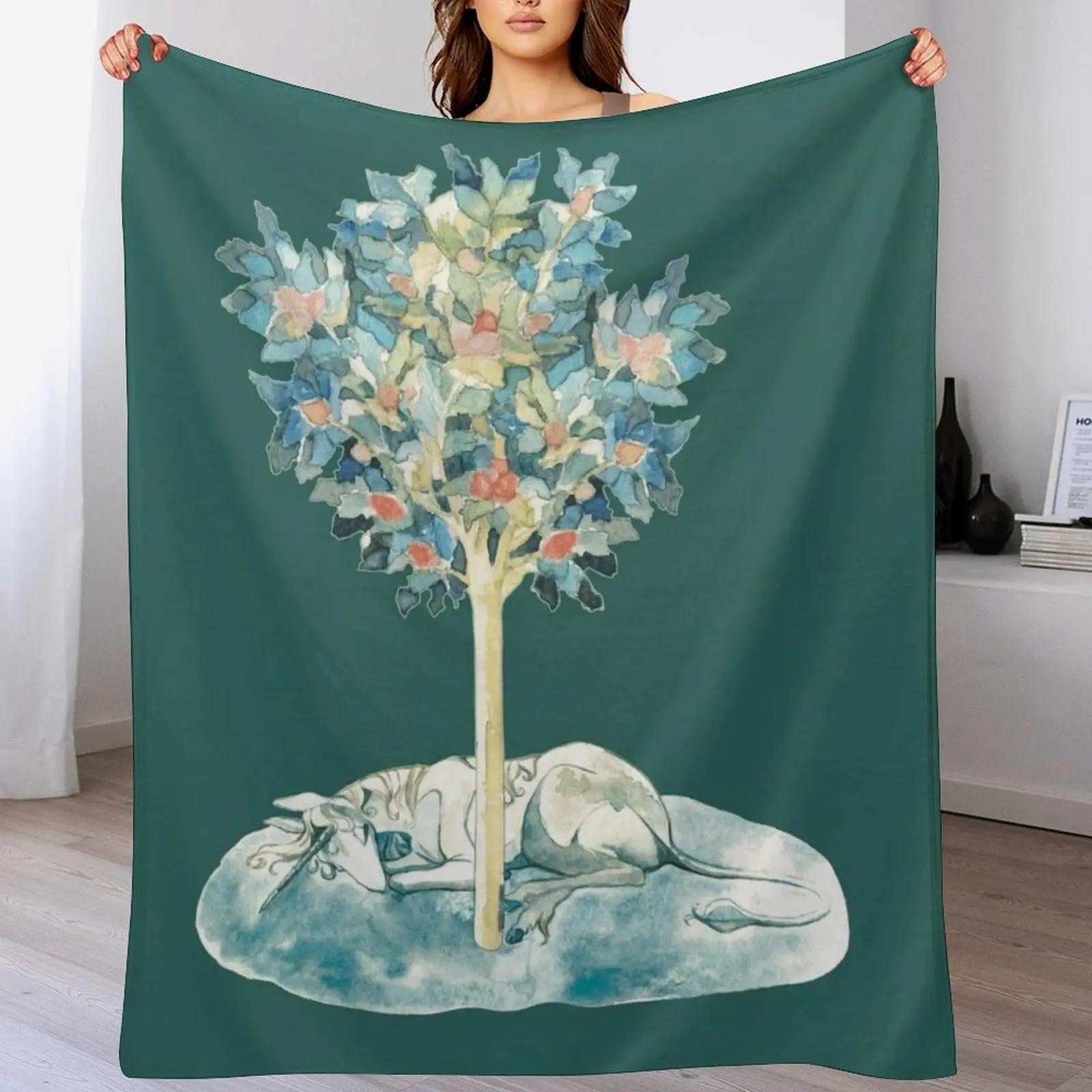 

The last unicorn always dreaming medieval inspired design Throw Blanket Elegant Warm Throw Blanket for Hotel Home 102x76cm(40x30in)
