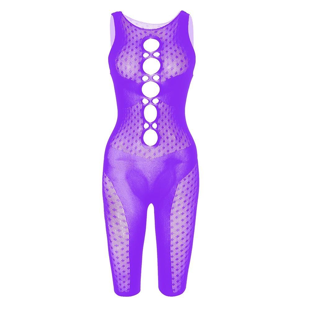 Sexy Women One Piece Mesh Bodysuits Lingerie See Through Bodycon Fishnet Stocking Body Suits Lingerie Costumes Nightwear