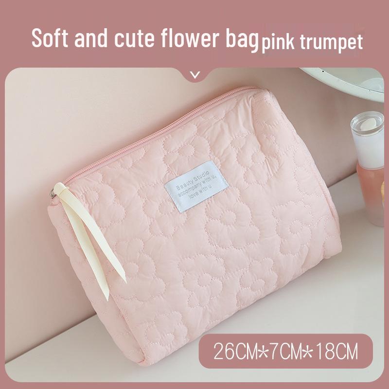 

Kawaii Cloud Makeup Bag: Soft, Cute, Large-Capacity, Portable, 3D Storage for Dorms