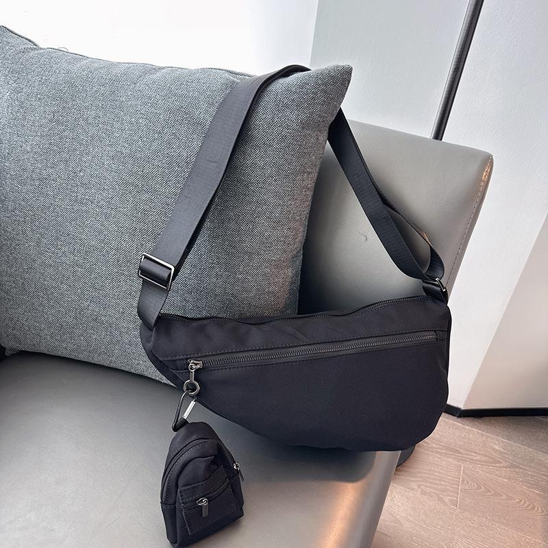 Casual Hobo Nylon Crossbody Bag for Women Designer Large Capacity Shoulder Tote Lady Travel Shopper Bag