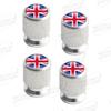 Aluminum For Union Jack Flag Logo Mini Cooper Jaguar Land Rover Vauxhall Lotus 4pcs Car Decor Wheel Tire Valve Caps Stem Cover TB1