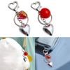 Strawberry/Tomato Heart Key Pendant Stylish Keyring Backpacks and Purses Charm Accessory Fashionable Keychain Ornament