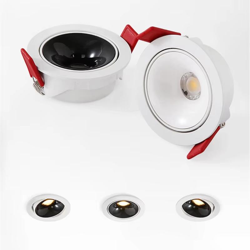 Ultra Thin Small Beam Angle Led Spotlights Spot Light Embedded 7W12W18W 24° Ceiling Foco For Home Picture Art Museum