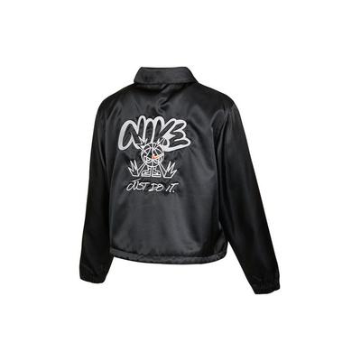 Graffiti Bestickte Gewebte Sportjacke Damenjacke Schwarz DJ5363-010