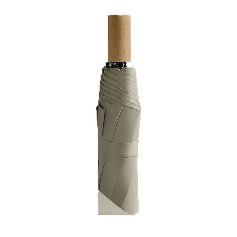 Tri-polar TP7027 Wooden Handle Manual Folding Umbrella
