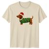 Dachshund Dog Christmas Holidays Unisexs TShirt Unisexs Tee Graphic Top