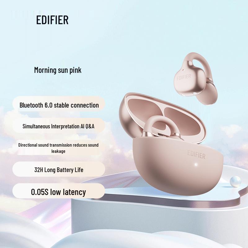 Edifier X Clip Open-Ear Bluetooth Ear-clip Sports & Translation Earphones