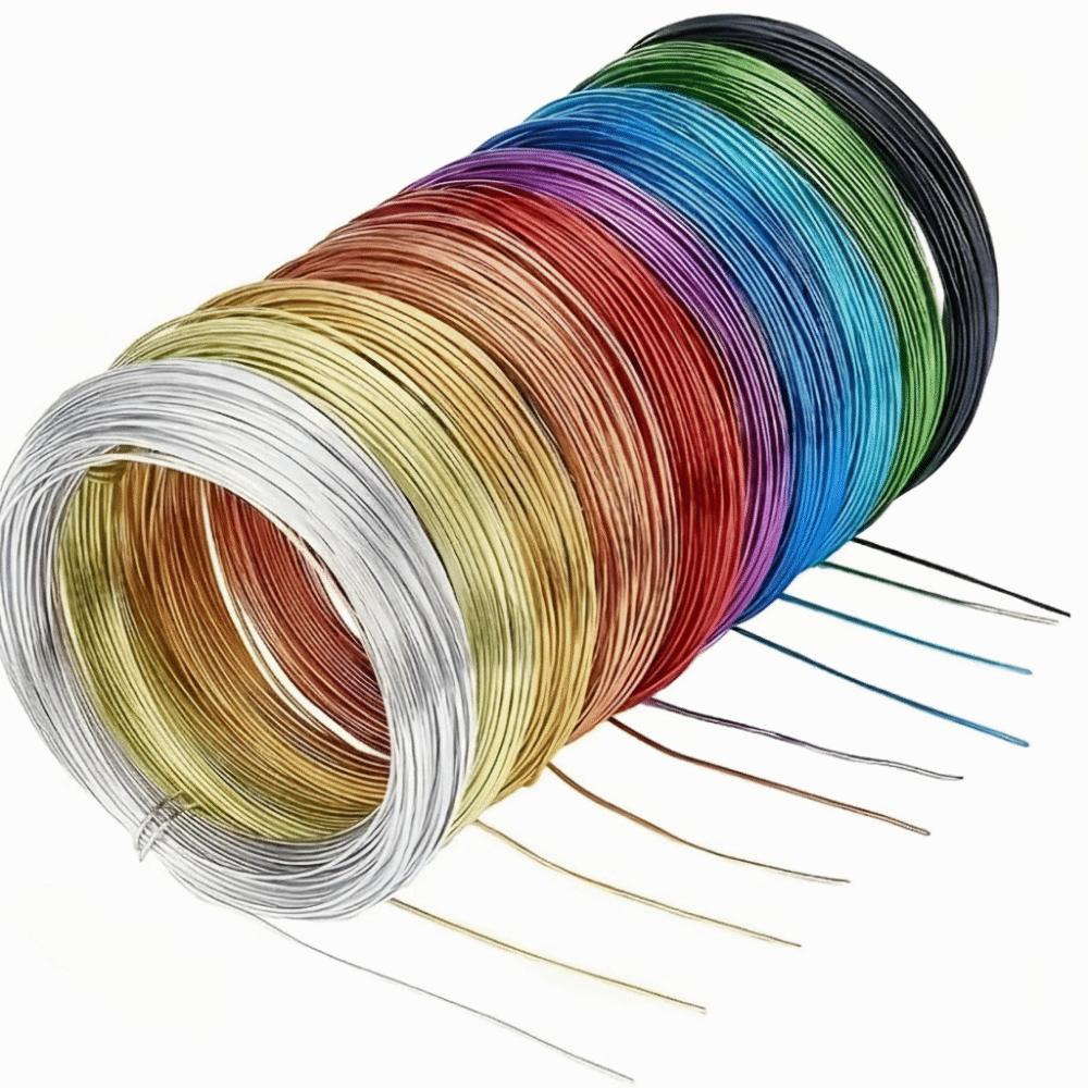10Pcs Non-Elastic Flexible Floral Wire 1mm Diameter Aluminium Craft Wire Bonsai Shaping
