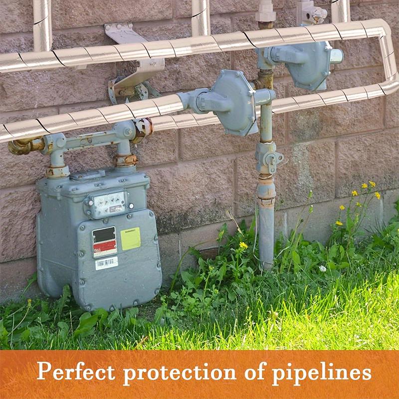 5cmx10m Pianka Ochrona przed mrozem do domu Izolacja rur ogrodowych Owijka Zewnętrzna Samoprzylepna Idealna do rur z ciepłą i zimną wodą