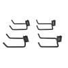 4PCS Heavy Duty Shovel E Track Hook Enclosed Design Multifunctional Steel E Track J Hook for Truck