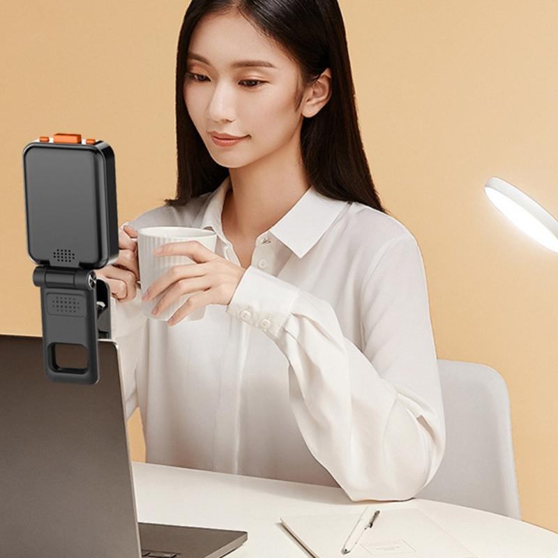 Innovative Mobile Rear Selfie Studio Voice Syncing Foldable Design Build-in 850mAh Battery USB C Connection for Live