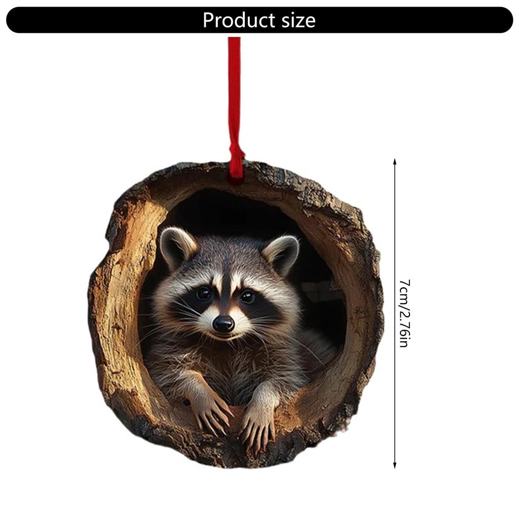 Festival Owl Styles Christmas Tree Hanging Ornament Craft of Sturdy 2D Acrylic Accessory for Home Decoration Use