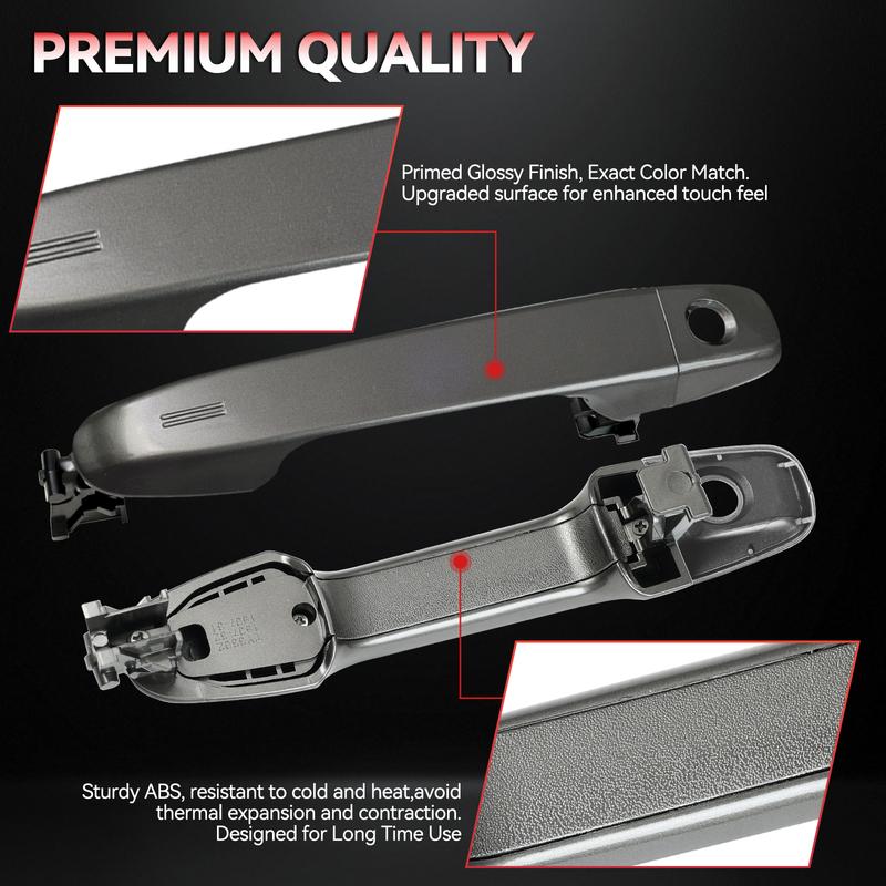 1PCS Gray ABS Car Front Left Driver Side Exterior Door Handle for Toyota Camry 2012 2013 2014 2015 2016 2017 Replace 6921106090