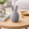 Easter egg with rabbit ears, gray, decorative container