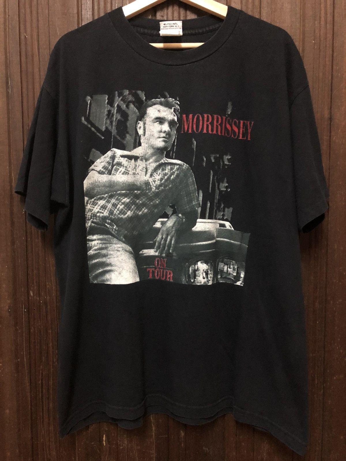 Morrisey The Smiths On Tour Big Print Black Short Sleeve Unisex T shirt WA3803 Unisex T-Shirt XL