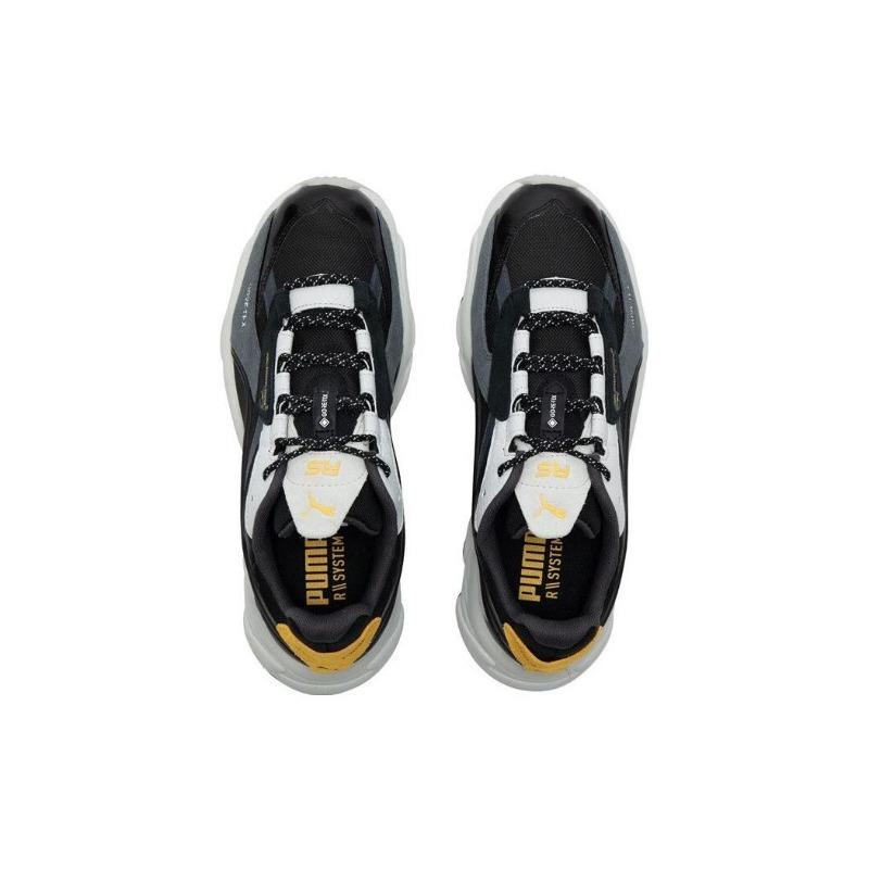 PUMA Rs-Connect Gtx Split Leather Fabric Lightweight Comfort Low Lifestyle Sneakers Unisex Sandalwood Black 381912-01